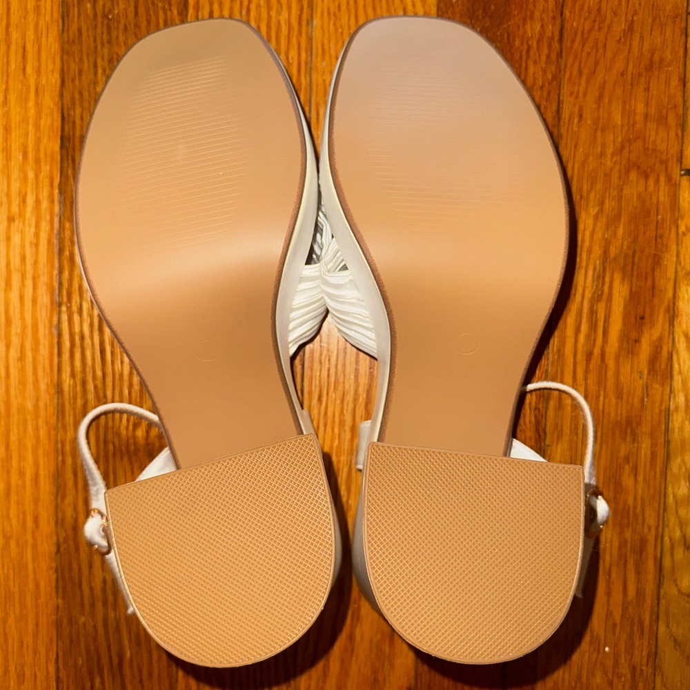 IDIFU Pleated Bow Platform Open Toe Chunky Heel Sandals - Picture 5 of 10